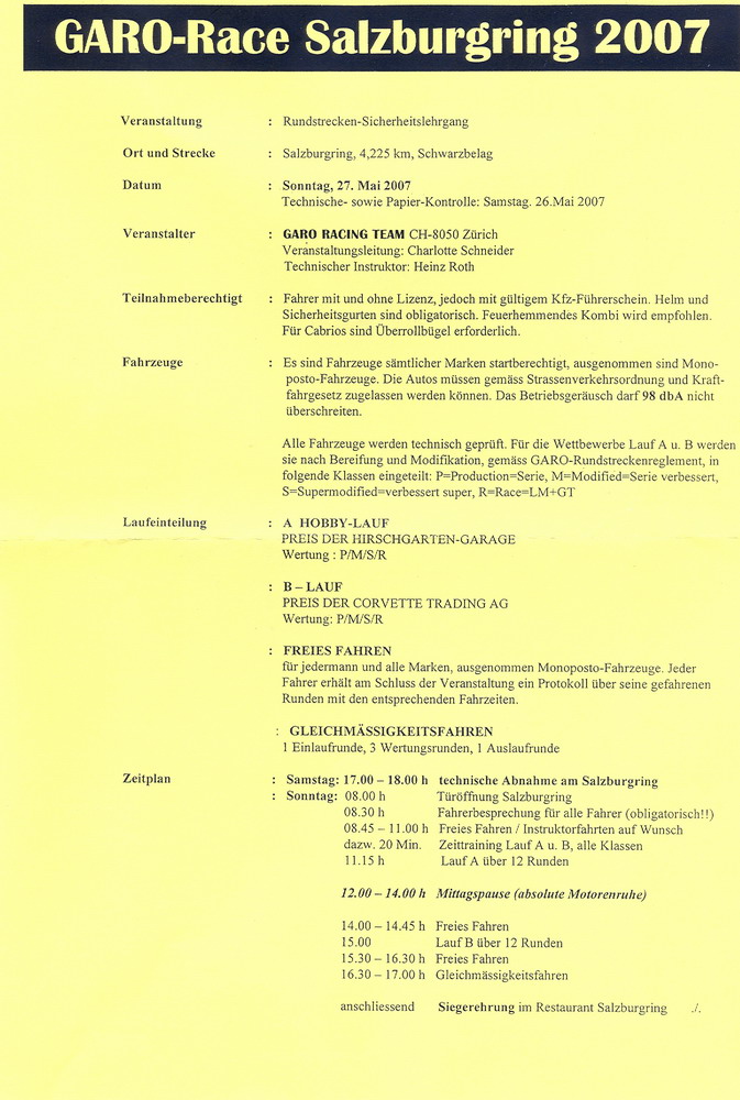 GARORACE - INFO1