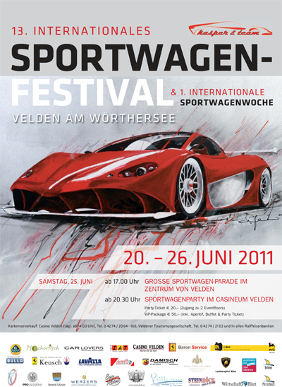 Plakat Sportwagenfestival 2011
